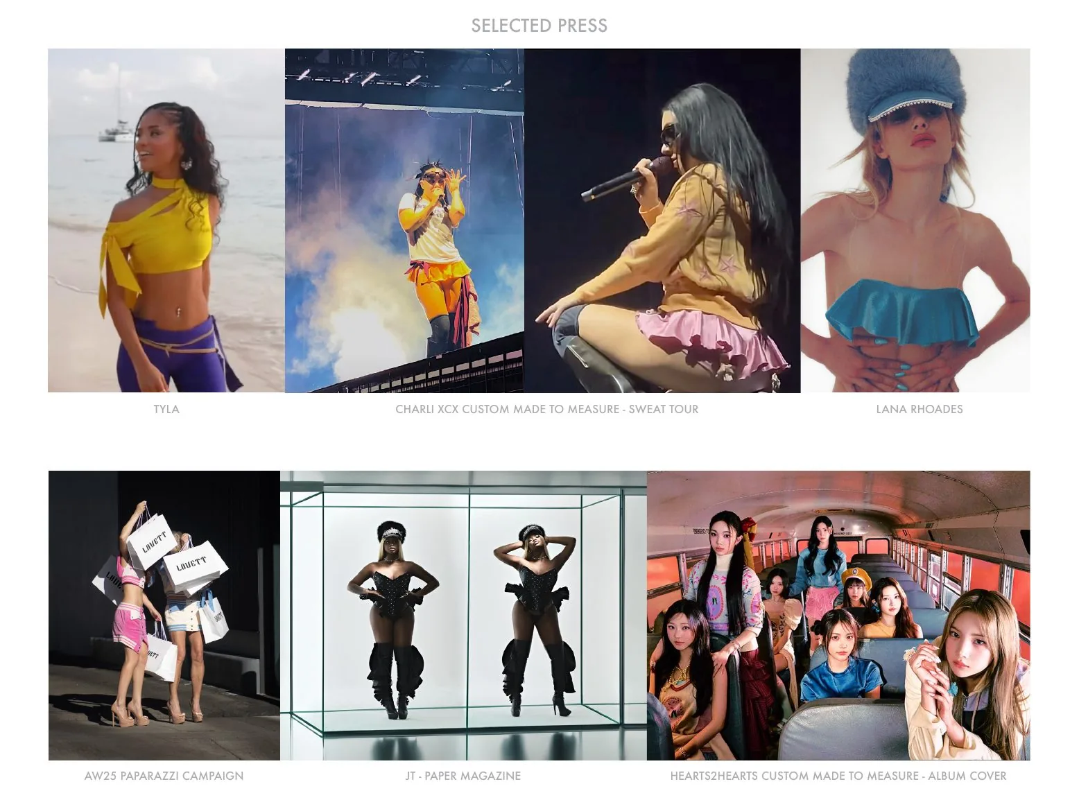LOVETT worn by Tyla, Charli XCX and others